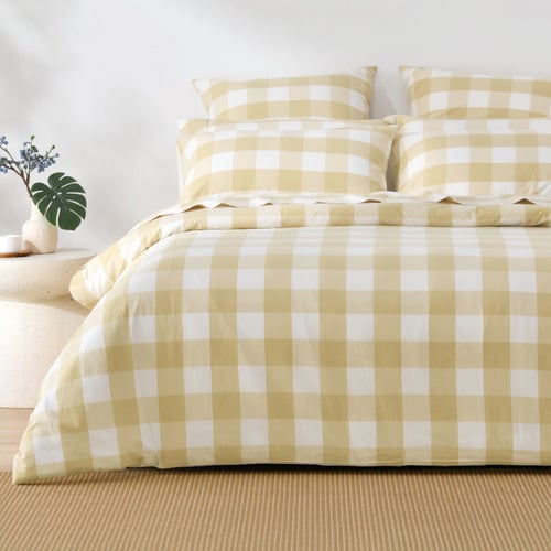Sand Azari Washed Cotton Quilt Cover Set