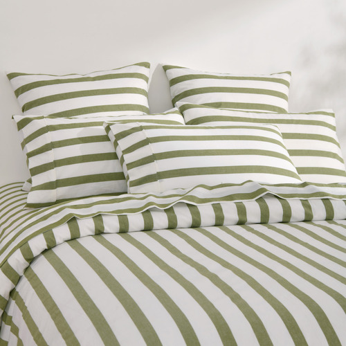 Olive Maeve Yarn-Dyed Washed Cotton Quilt Cover Set