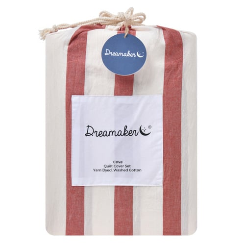 Rust Maeve Yarn-Dyed Washed Cotton Quilt Cover Set