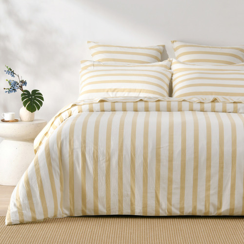 Sand Maeve Yarn-Dyed Washed Cotton Quilt Cover Set