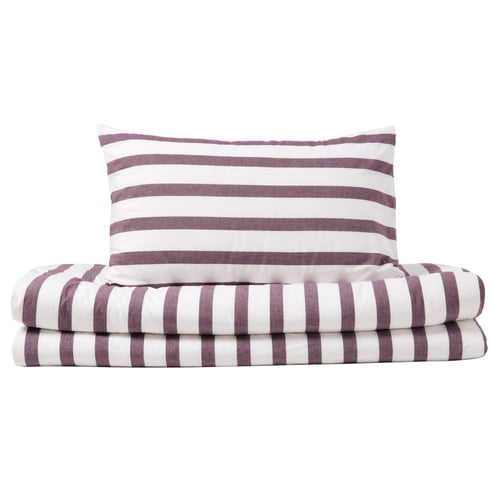 Plum Maeve Yarn-Dyed Washed Cotton Quilt Cover Set