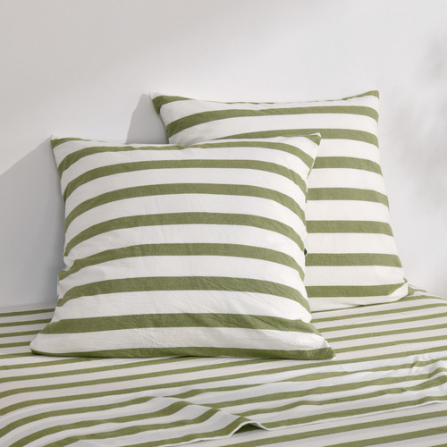 Maeve Yard-Dyed Washed Cotton European Pillowcases