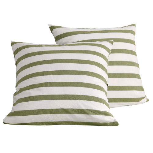 Maeve Yard-Dyed Washed Cotton European Pillowcases