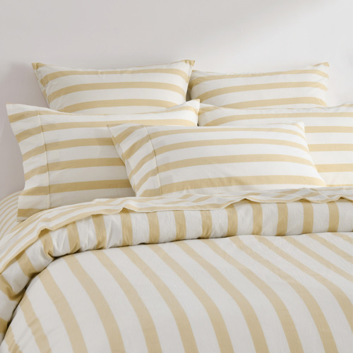 Sand Maeve Yarn-Dyed Washed Cotton Quilt Cover Set