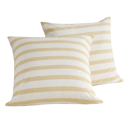 Maeve Yard-Dyed Washed Cotton European Pillowcases