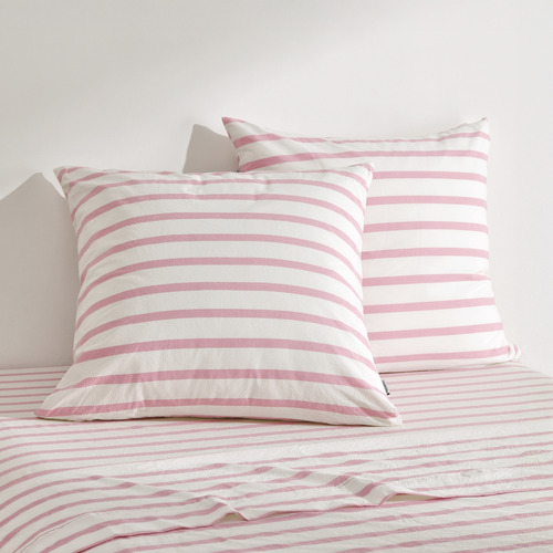 Beau Yarn-Dyed Washed Cotton European Pillowcases