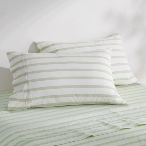 Beau Yarn-Dyed Washed Cotton Sheet Set