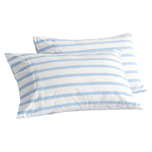 Beau Yarn-Dyed Washed Cotton Pillowcases
