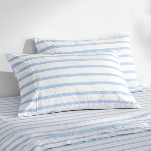 Beau Yarn-Dyed Washed Cotton Sheet Set