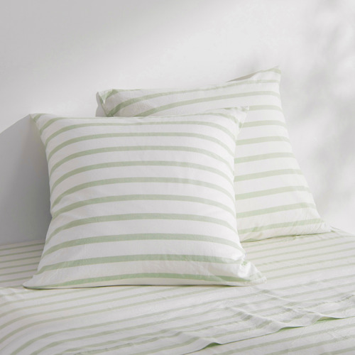 Beau Yarn-Dyed Washed Cotton European Pillowcases
