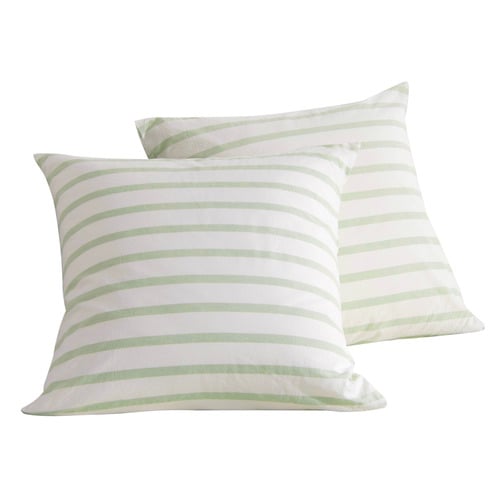 Beau Yarn-Dyed Washed Cotton European Pillowcases