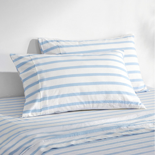 Beau Yarn-Dyed Washed Cotton Pillowcases