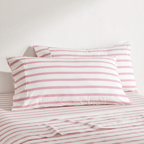 Beau Yarn-Dyed Washed Cotton Pillowcases