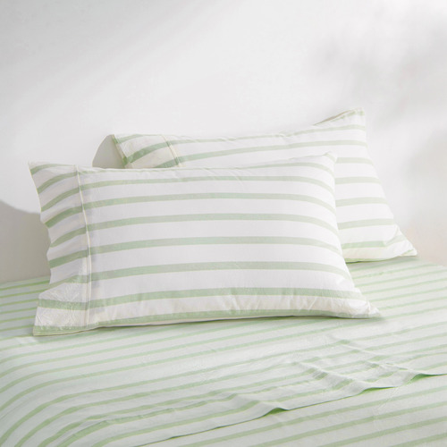 Beau Yarn-Dyed Washed Cotton Pillowcases