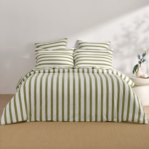Olive Maeve Yarn-Dyed Washed Cotton Quilt Cover Set