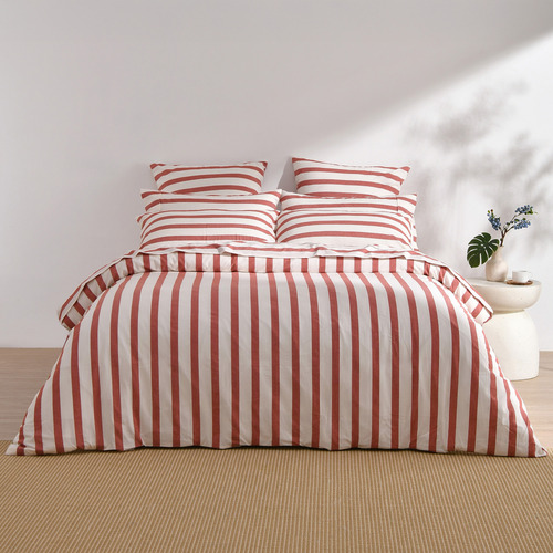 Rust Maeve Yarn-Dyed Washed Cotton Quilt Cover Set