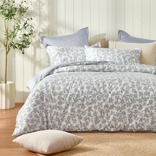 Eden Reversible Cotton Quilt Cover Set
