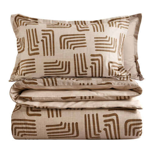 Kinston Reversible Cotton Quilt Cover Set