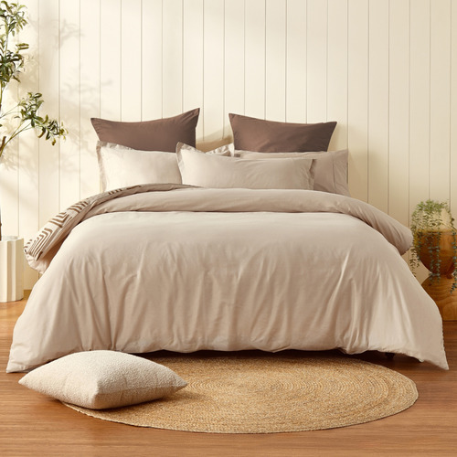 Kinston Reversible Cotton Quilt Cover Set