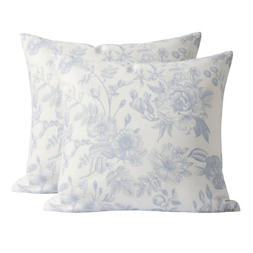 Corinth Reversible Cotton Twill European Pillowcases
