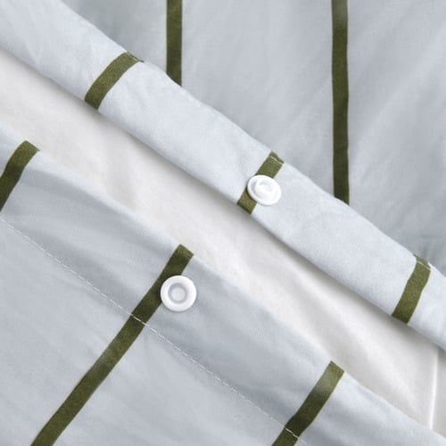 Sage & Olive Lili Microfibre Striped Quilt Cover Set