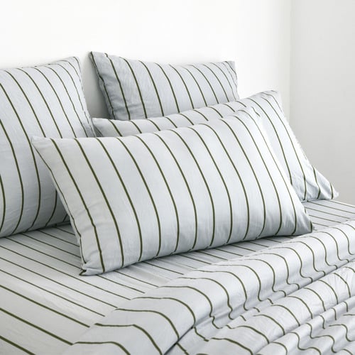 Sage & Olive Lili Microfibre Striped Quilt Cover Set