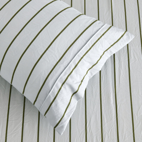 Lili Striped Microfibre Fitted Sheet Set