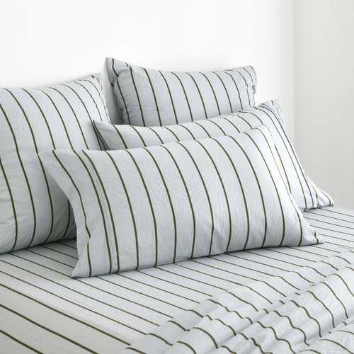 Lili Striped Microfibre Fitted Sheet Set