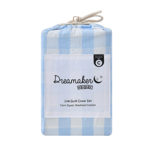 Sky Gordon Yarn-Dyed Cotton Cot Quilt Cover Set