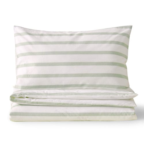 Sage Cesar Yarn-Dyed Cotton Cot Quilt Cover Set