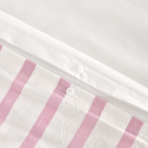 Pink Pearl Cesar Yarn-Dyed Cotton Cot Quilt Cover Set