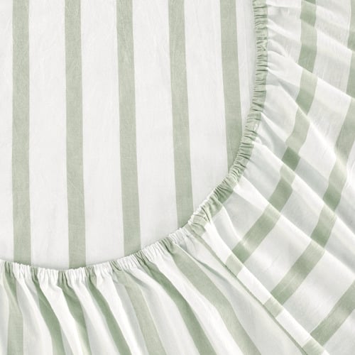 Cesar Washed Cotton Cot Fitted Sheet Set