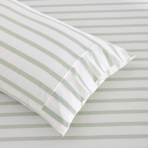 Cesar Washed Cotton Cot Fitted Sheet Set