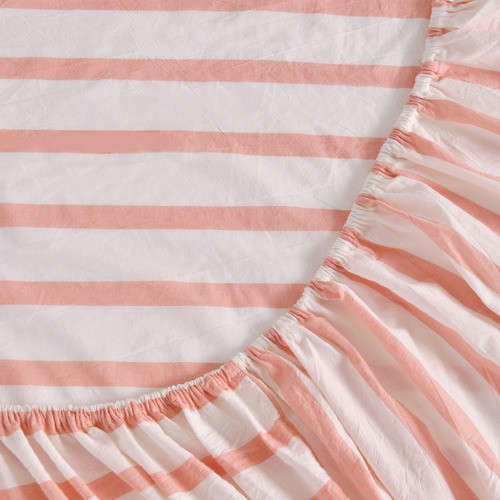Cesar Washed Cotton Cot Fitted Sheet Set