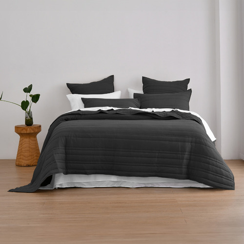 Sharon Embossed Stripe Quilted Coverlet Set