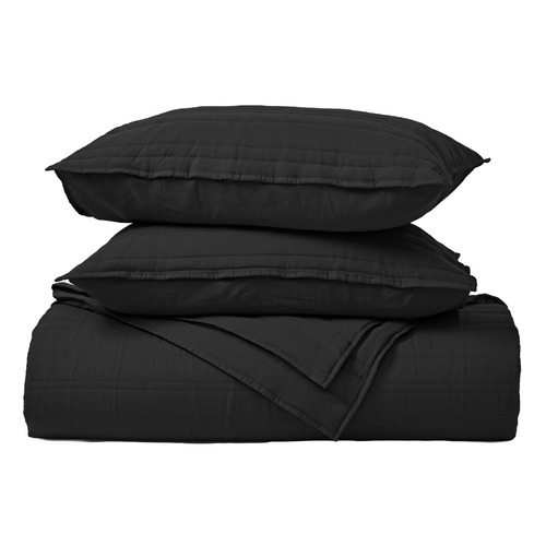 Sharon Embossed Stripe Quilted Coverlet Set
