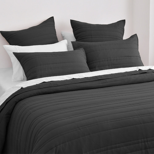 Sharon Embossed Stripe Quilted Coverlet Set