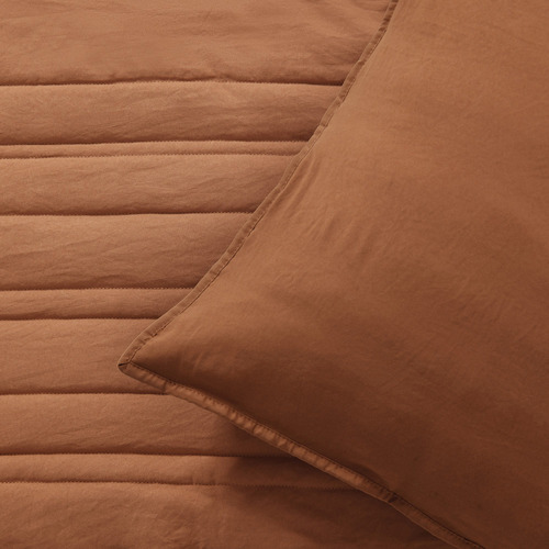 Charcoal Sharon Embossed Stripe Quilted Coverlet Set