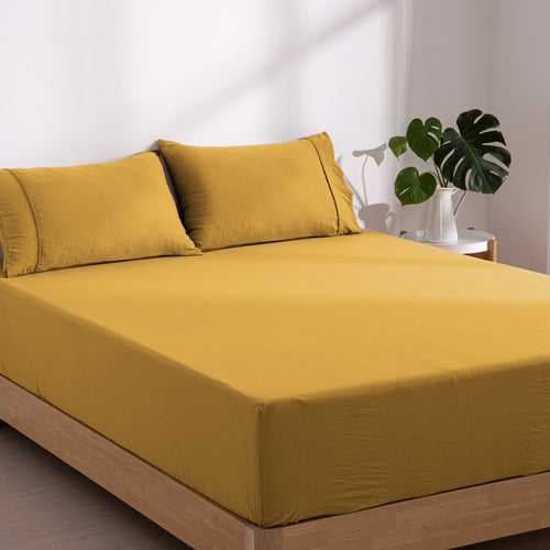 Washed-Microfibre-Fitted-Sheet-Set