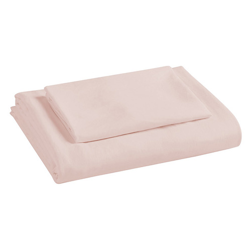 Blush Pink Merida Microfibre Quilt Cover Set