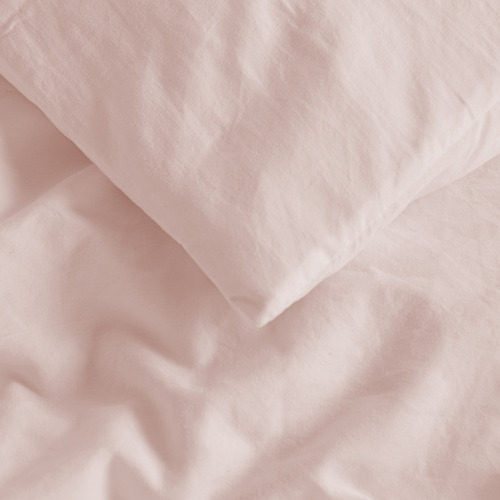 Blush Pink Merida Microfibre Quilt Cover Set
