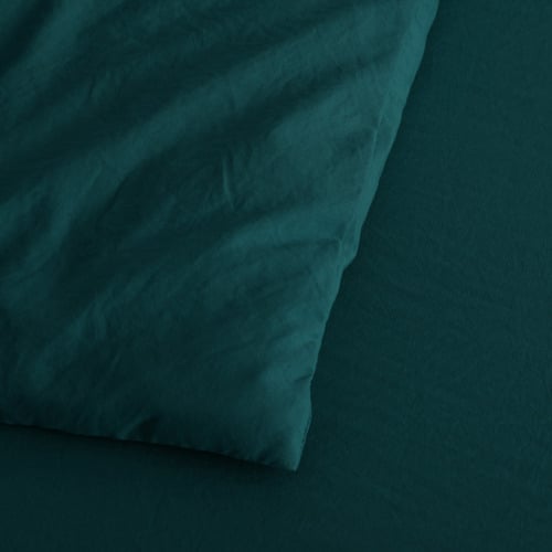 Teal Merida Microfibre Quilt Cover Set