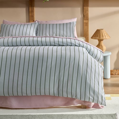 Sage & Olive Lili Striped Quilt Cover Set