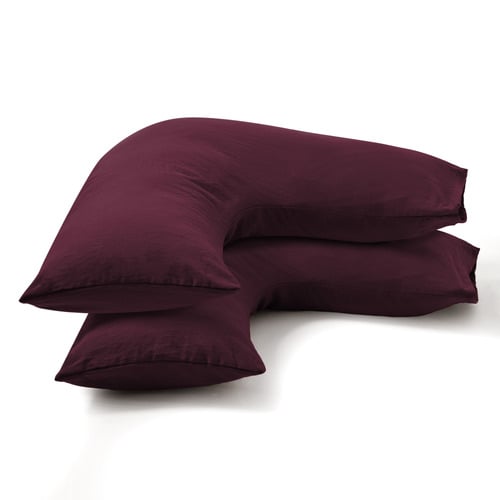 Washed Microfibre V-Shape Pillowcases