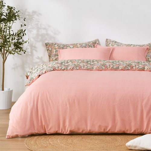 Jenna Cotton Reversible Quilt Cover Set