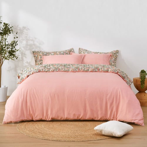 Jenna Cotton Reversible Quilt Cover Set