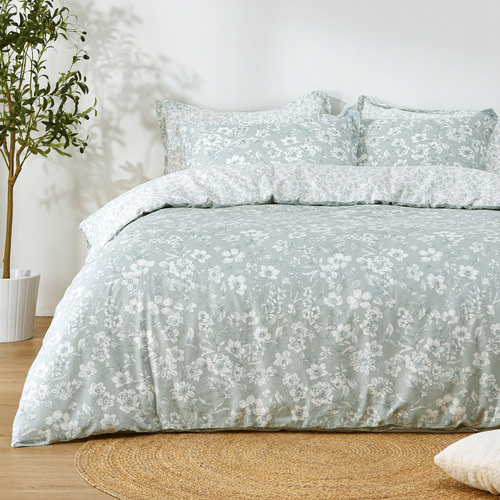 Eileen Cotton Reversible Quilt Cover Set
