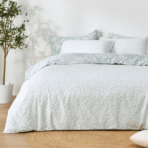 Eileen Cotton Reversible Quilt Cover Set