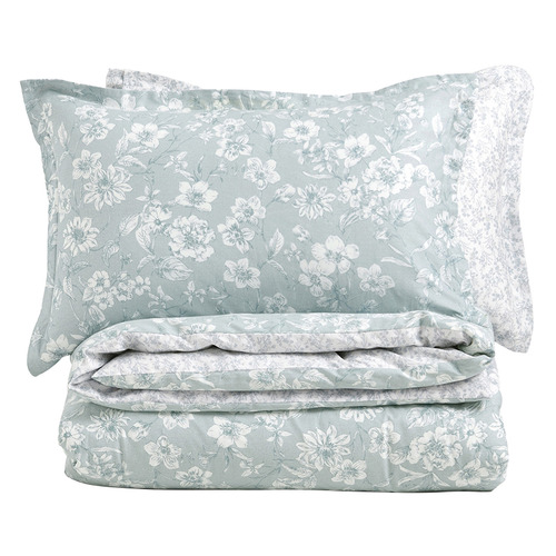 Eileen Cotton Reversible Quilt Cover Set