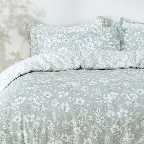 Eileen Cotton Reversible Quilt Cover Set